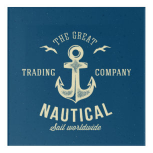 Nautical Retro Logo Acrylic Print