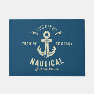 Nautical Retro Logo Doormat
