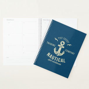 Nautical Retro Logo Planner