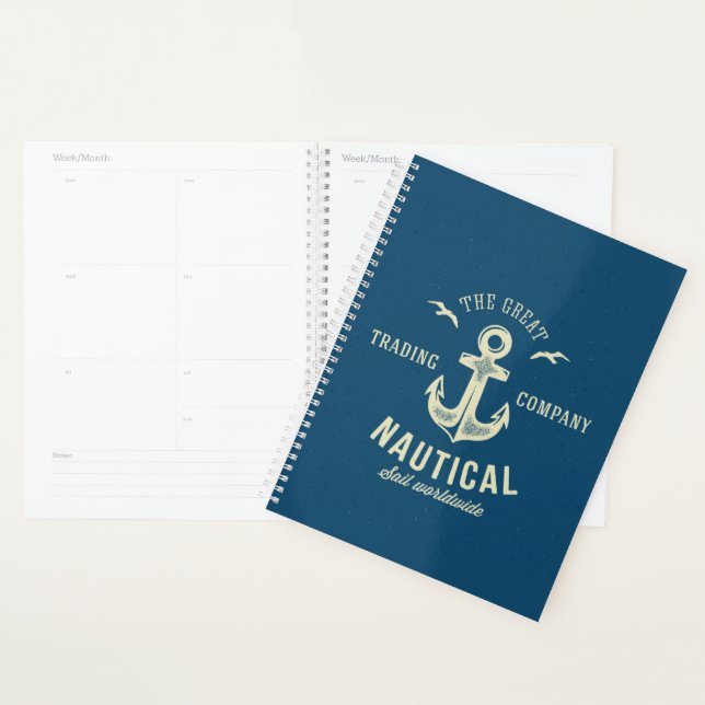Nautical Retro Logo Planner (Display)