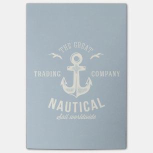 Nautical Retro Logo Post-it Notes