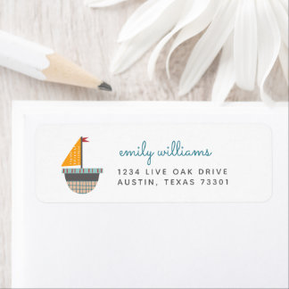 Nautical Return Address Label