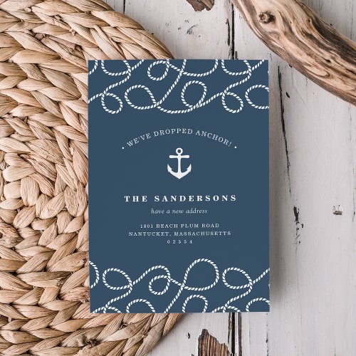Nautical Rope  Anchor Moving Announcement