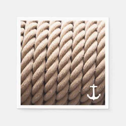 Nautical Rope _ Anchor Napkins