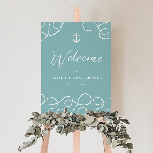 Nautical Rope and Anchor Event Welcome Sign (Creator Uploaded)