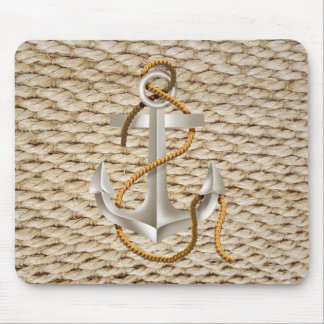 Nautical Rope and Anchor Mouse Pad