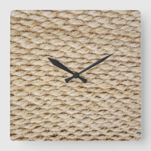 Nautical Rope background Square Wall Clock