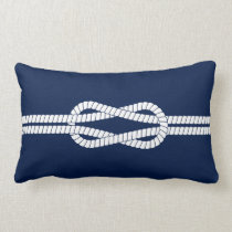 Nautical Rope, Blue and White, Sailing Lumbar Pillow Nautical Rope, Blue and White, Sailing Lumbar Pillow