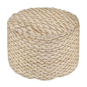 Nautical Rope Design  Pouf