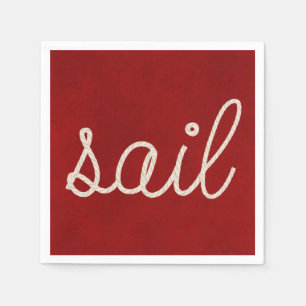 Nautical rope for sail paper napkins