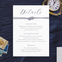 Nautical Rope Knot Elegant Details Wedding