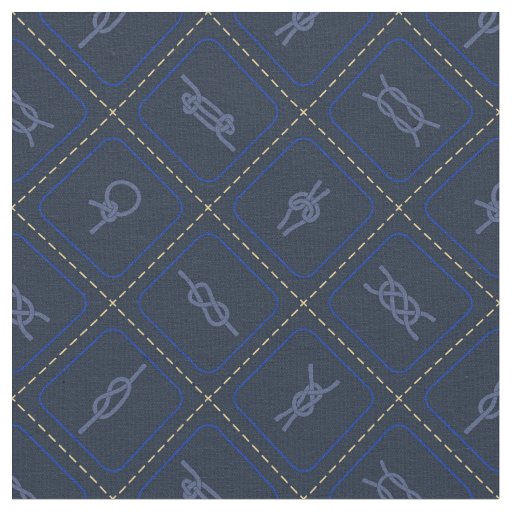 Nautical Rope Knot Pattern Fabric
