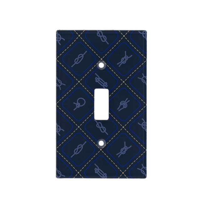 Nautical Rope Knot Pattern Light Switch Cover (Front)