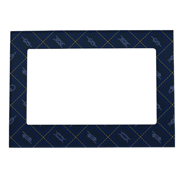 Nautical Rope Knot Pattern Magnetic Picture Frame (Front)