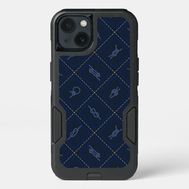 Nautical Rope Knot Pattern Otterbox iPhone Case (Back)