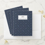 Nautical Rope Knot Pattern Pocket Folder