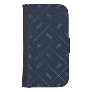 Nautical Rope Knot Pattern Samsung S4 Wallet Case
