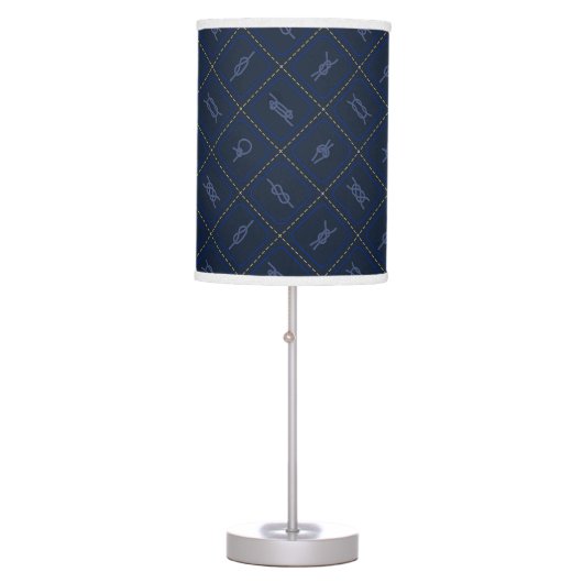 Nautical Rope Knot Pattern Table Lamp (Front)