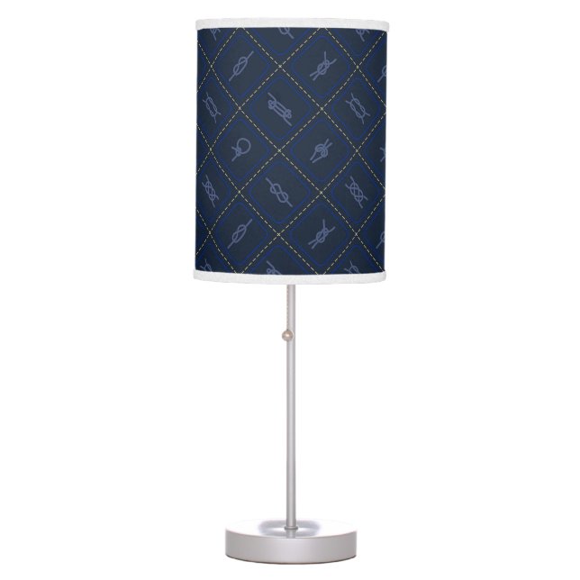 Nautical Rope Knot Pattern Table Lamp (Front)