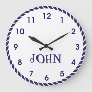 Nautical Rope Large Clock