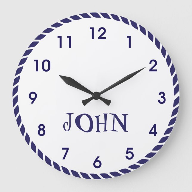 Nautical Rope Large Clock (Front)