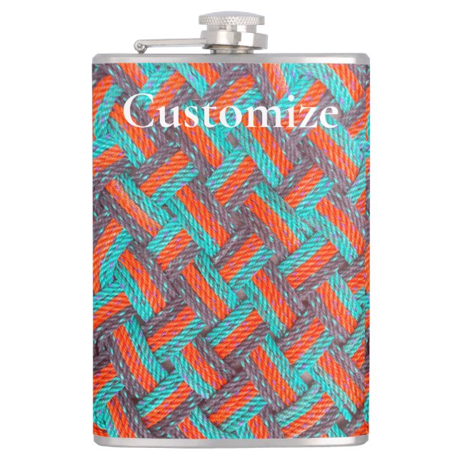 Nautical Rope Mat Thunder_Cove Flask (Front)