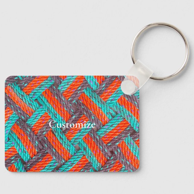 Nautical Rope Mat Thunder_Cove Keychain (Front)