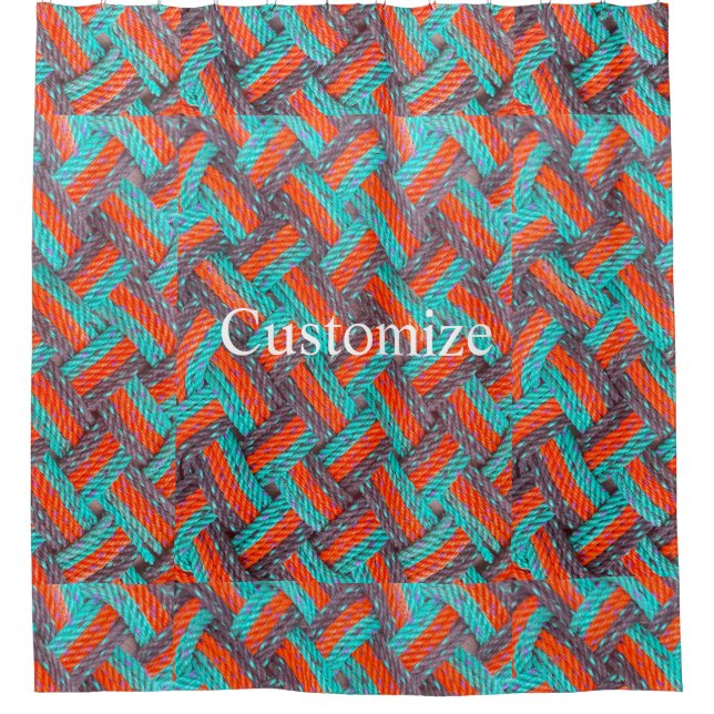 Nautical Rope Mat Thunder_Cove Shower Curtain (Front)