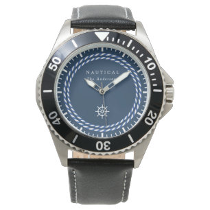 Nautical Rope Navy Watch