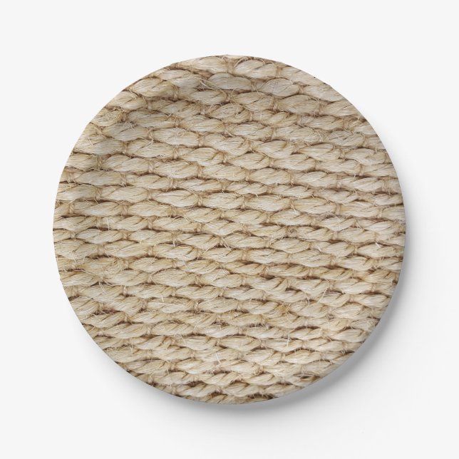 Nautical Rope Paper Plates (Front)