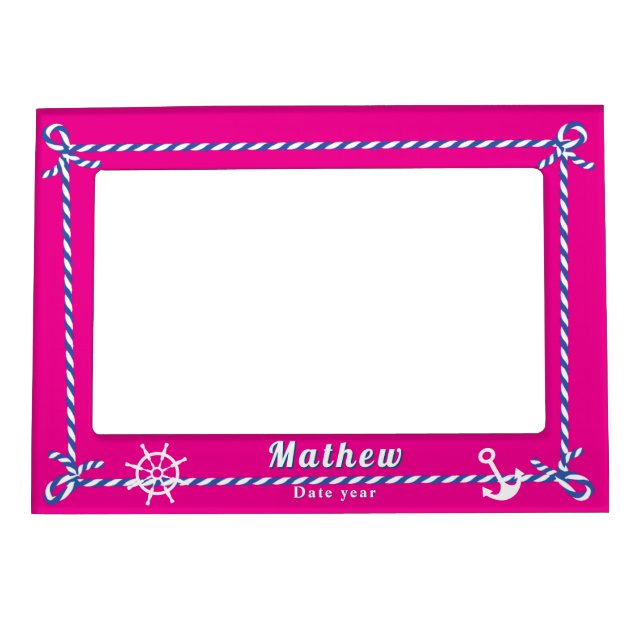 Nautical Rope Red Magnetic Frame (Front)