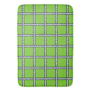 Nautical Rope Weave – Lime Coastal Bath Mat
