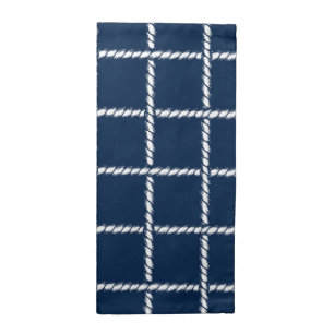 Nautical Rope Weave – Navy Coastal  Cloth Napkin