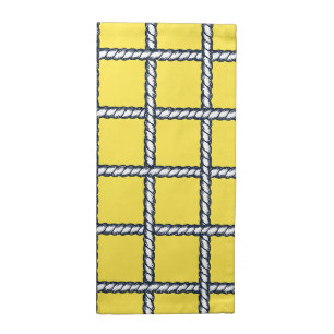 Nautical Rope Weave – Yellow Coastal Cloth Napkin