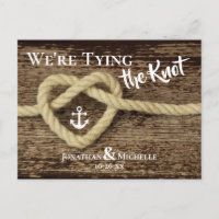Nautical Rope We're Tying the Knot Save the Date