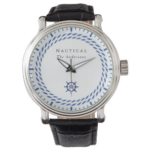 Nautical Rope White Watch