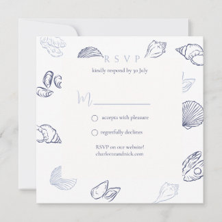 Nautical RSVP Note Card