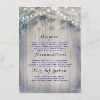 Nautical Rustic Wedding Information Guest
