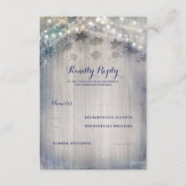 Nautical Rustic Wedding RSVP Card