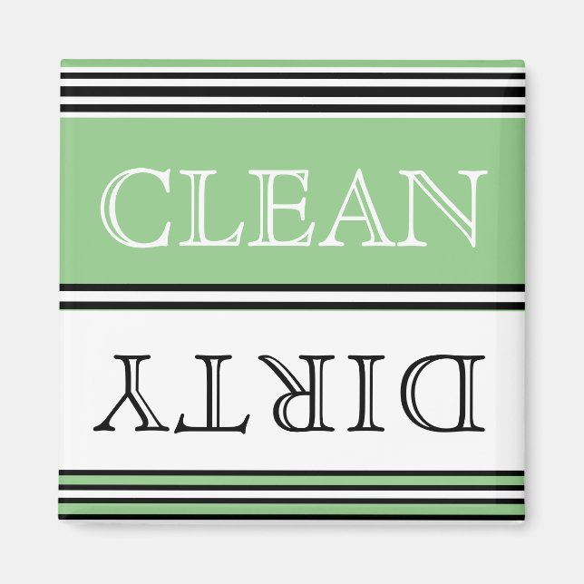Nautical  Sage Green Dishwasher  Magnet (Front)