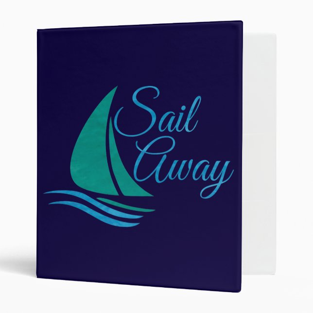 Nautical Sail Away Binder (Front/Inside)
