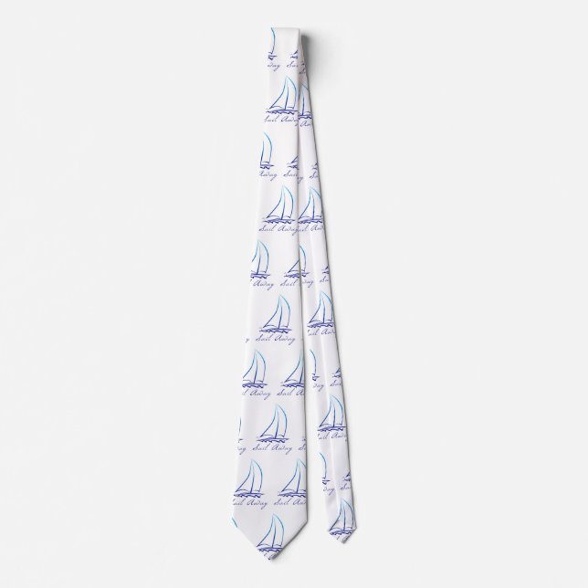 Nautical Sail Away Neck Tie (Front)