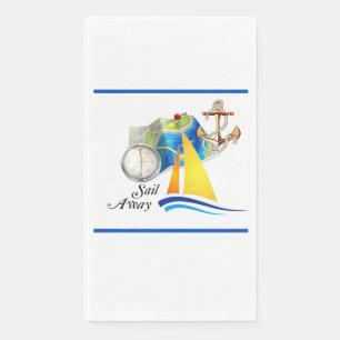Nautical Sail Away Paper Guest Towels