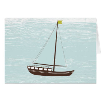 Nautical Sail Boat All Occasion Note Card