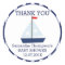 Nautical Sail Boat Baby Shower Favor Sticker