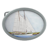 Nautical Sail Boat Sea Ocean Pirate Belt Buckle