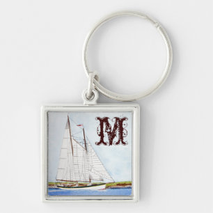 Nautical Sail Boat Sea Ocean Pirate Key Chain