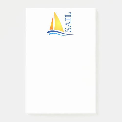 Nautical Sail Modern Post_it Notes