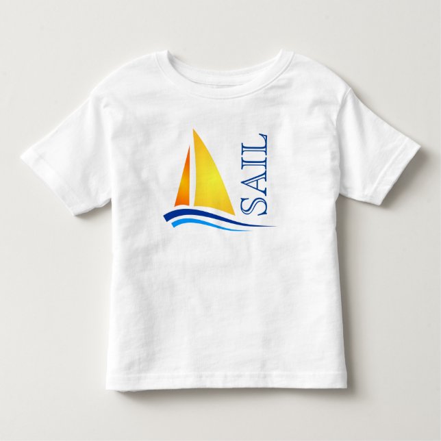 Nautical Sail Modern Toddler T-shirt (Front)