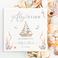 Nautical Sailboat Ahoy It's a Boy Baby Shower